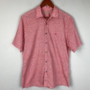 Burberry Brit Efron Short Sleeve Floral Casual Button Down Shirt Medium